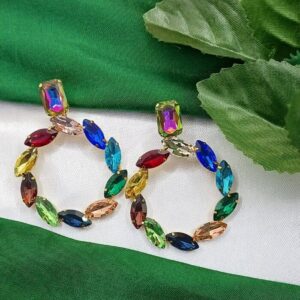 Glass Stone Earrings