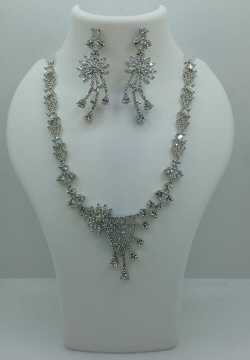 zirconia necklace