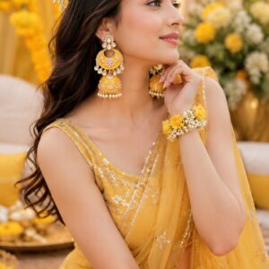 Meenakari Long Earri...