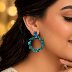 Glass Stone Earrings