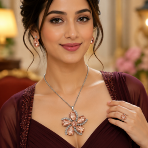 glass stone necklace