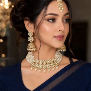 Royal Ivory Kundan C...